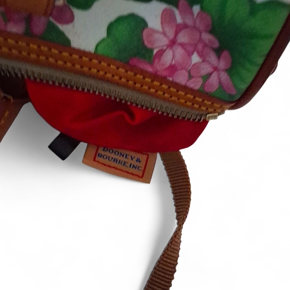 Dooney & Bourke Geranium Floral Satchel Boston Bag - Picture 13 of 16